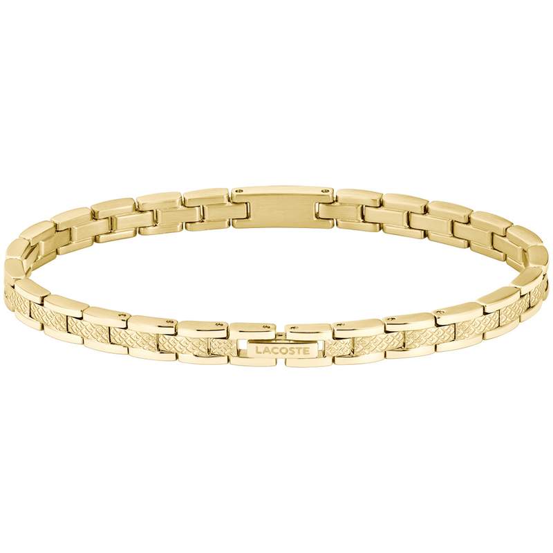 Bracelet LACOSTE metropole acier doré longueur 19 cm - vue 3