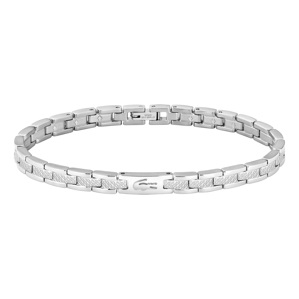 Bracelet LACOSTE metropole acier longueur 19 cm