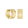 Boucle d'oreilles LACOSTE backhand acier doré - vue V1