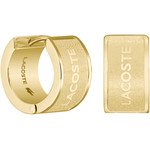 Boucle d'oreilles LACOSTE backhand acier doré - vue 3