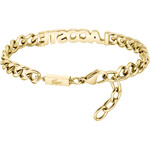 Bracelet LACOSTE script acier doré vert longueur 18 cm - vue 3