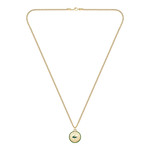 Collier LACOSTE vigor acier doré vert longueur 60 cm - vue 1