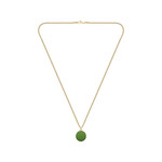 Collier LACOSTE vigor acier doré vert longueur 60 cm - vue 3