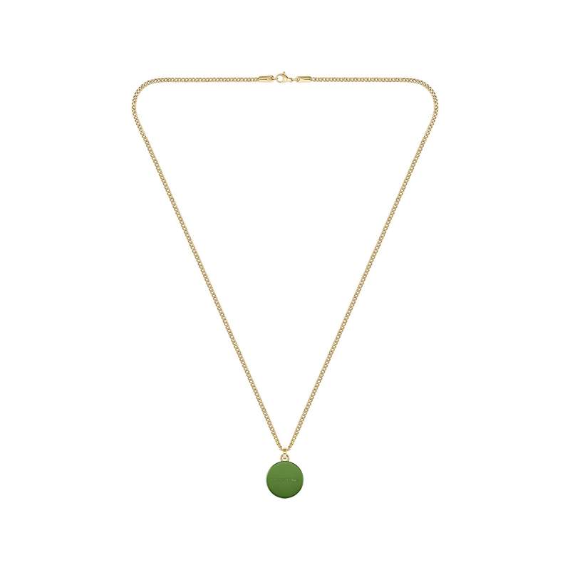 Collier LACOSTE vigor acier doré vert longueur 60 cm - vue 3