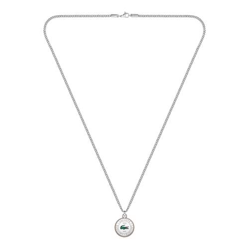 Ketting LACOSTE matchpoint staal goud parels lengte 60 cm