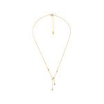 Collier Michael Kors argent doré oxyde de zirconiums 40 cm - vue 2