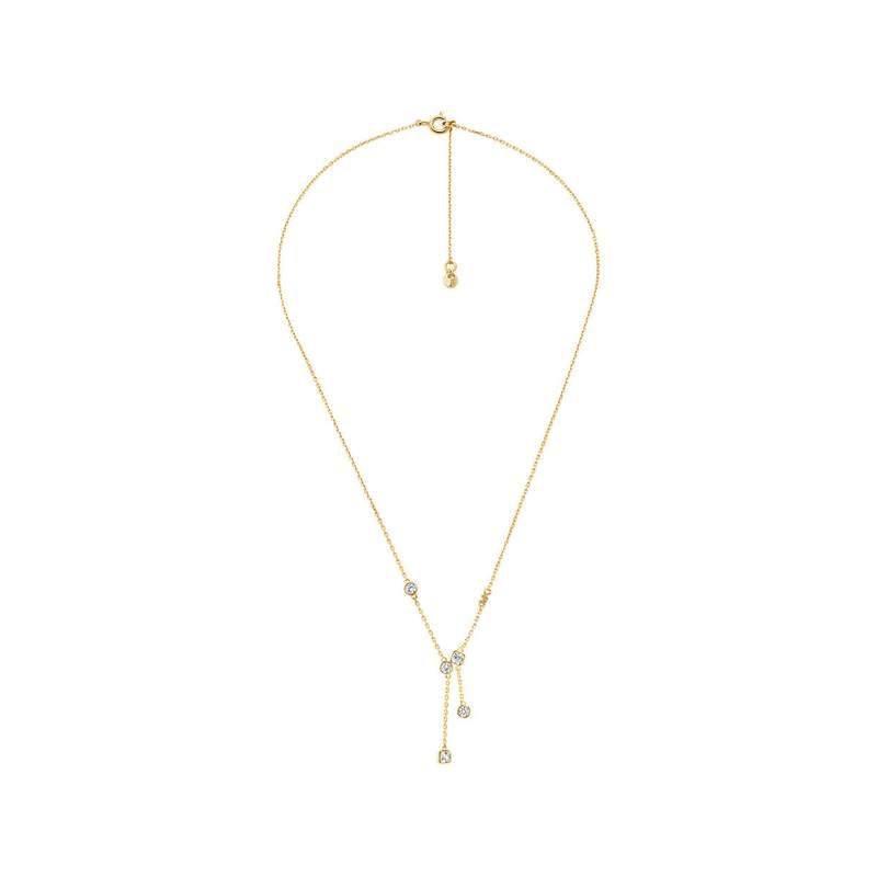 Collier Michael Kors argent doré oxyde de zirconiums 40 cm - vue 2