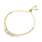 Bracelet MICHAEL KORS argent doré oxyde de zirconiums longueur 22 cm - vue 1