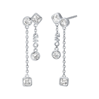Boucles d'oreille MICHAEL KORS argent oxyde de zirconiums - vue 1
