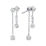 Boucles d'oreille MICHAEL KORS argent oxyde de zirconiums - vue 2