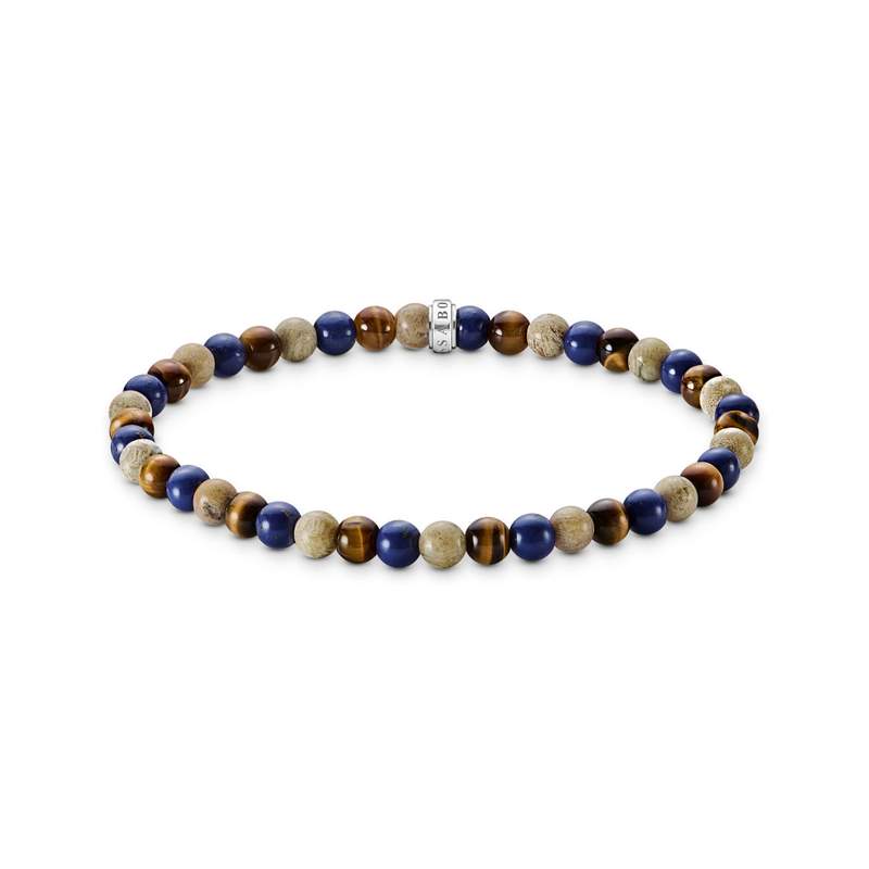 Bracelet THOMAS SABO argent pierre synthétiques bleu - vue 1