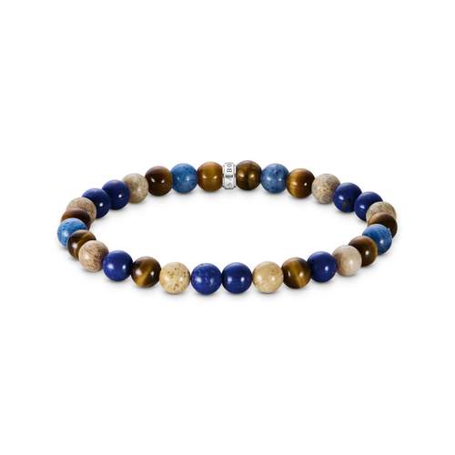 THOMAS SABO silver bracelet green synthetic stones