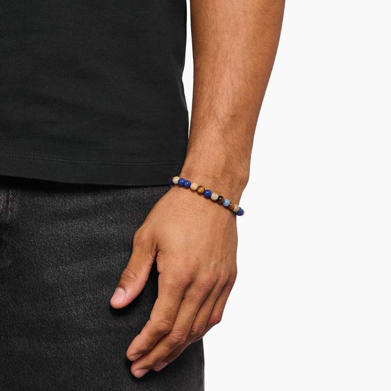 Bracelet THOMAS SABO argent pierre synthétiques vert - vue porté 2