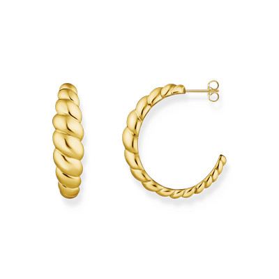 Boucles d'oreille THOMAS SABO argent doré jaune