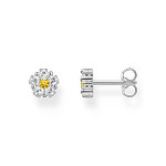 Boucles d'oreille THOMAS SABO argent fleur oxyde de zirconiums - vue 1
