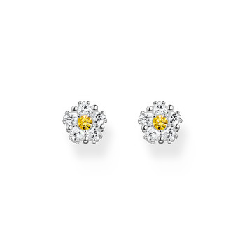 Boucles d'oreille THOMAS SABO argent fleur oxyde de zirconiums