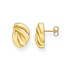 Boucles d'oreille THOMAS SABO argent doré jaune - vue V1