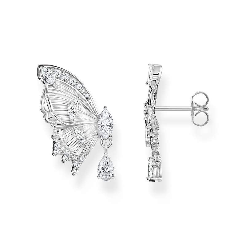 Boucles d'oreille THOMAS SABO argent papillon oxyde de zirconiums - vue 1