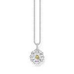 Collier THOMAS SABO argent fleur oxyde de zirconiums 45cm - vue 1
