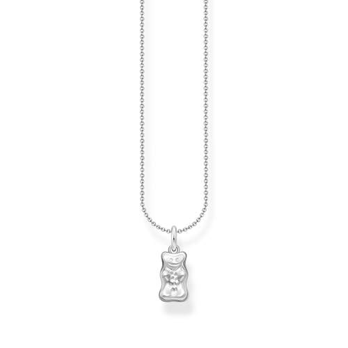 Collier THOMAS SABO argent ourson gris 50cm
