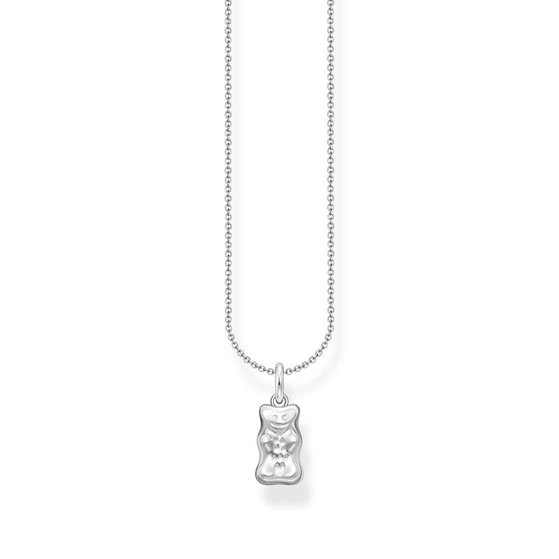 Collier THOMAS SABO argent ourson gris 50cm - vue 1