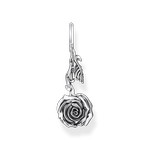 Pendentif THOMAS SABO argent motif rose - vue 1