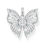 Pendentif THOMAS SABO argent papillon oxyde de zirconiums - vue 1