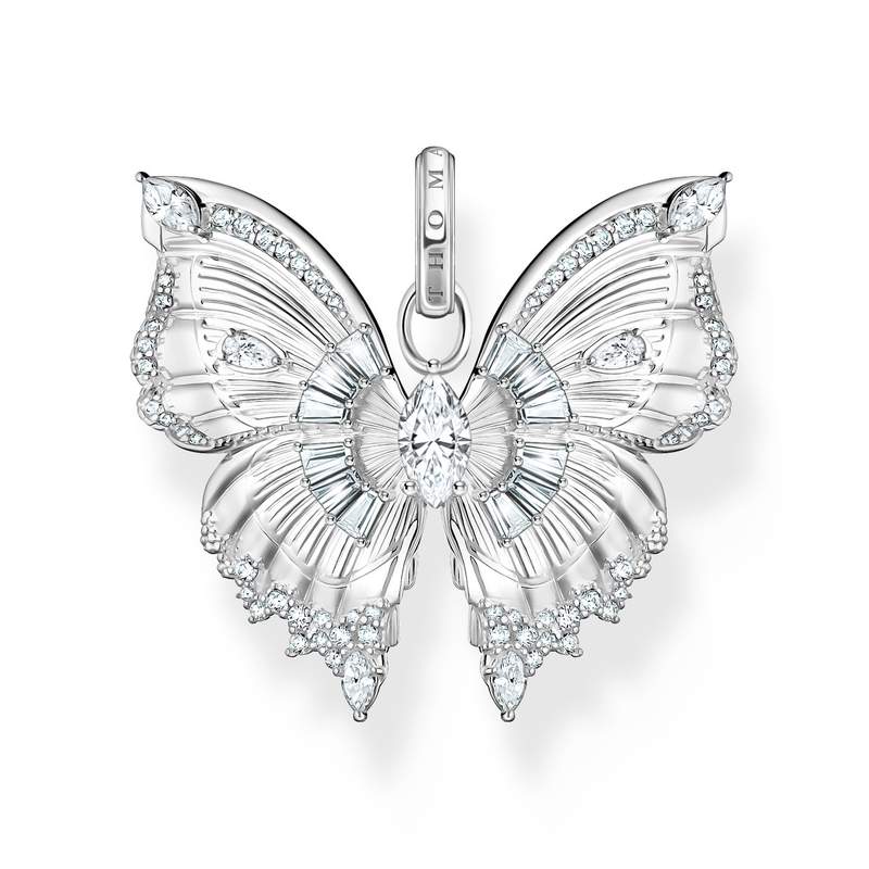 Pendentif THOMAS SABO argent papillon oxyde de zirconiums - vue 1