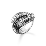 Bague THOMAS SABO argent serpent oxyde de zirconiums - vue 1