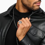 Bague THOMAS SABO argent serpent oxyde de zirconiums - vue porté 2