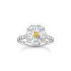 Bague THOMAS SABO argent fleur oxyde de zirconiums - vue V1
