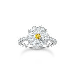 Bague THOMAS SABO argent fleur oxyde de zirconiums - vue 1