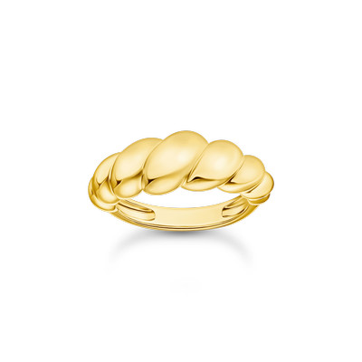 Bague THOMAS SABO argent doré jaune - vue 1