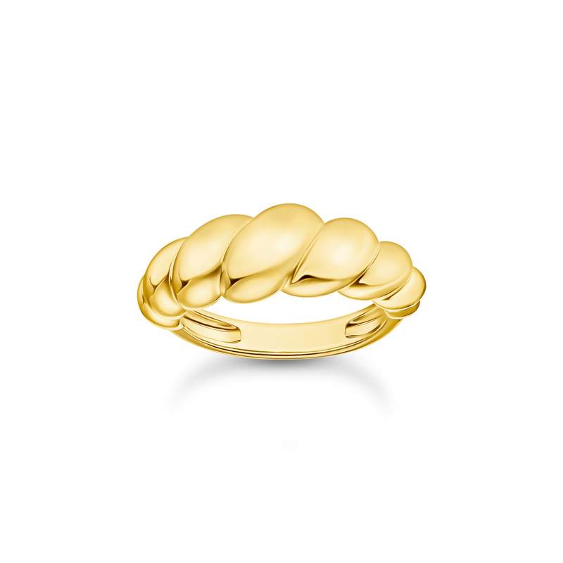 Bague THOMAS SABO argent doré jaune - vue 1