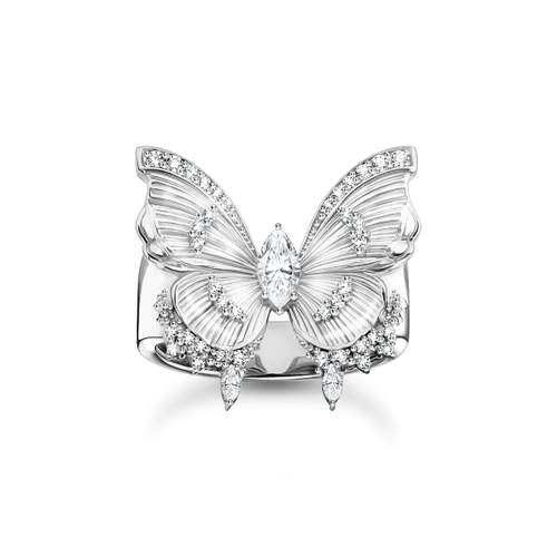 Bague THOMAS SABO argent papillon oxyde de zirconiums