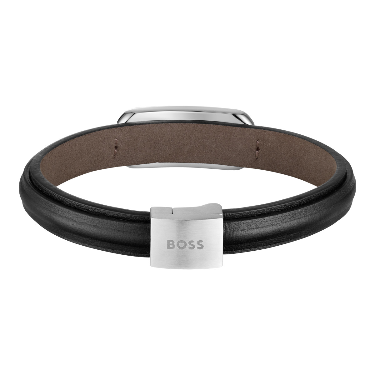 BOSS KODE black leather bracelet - view 2