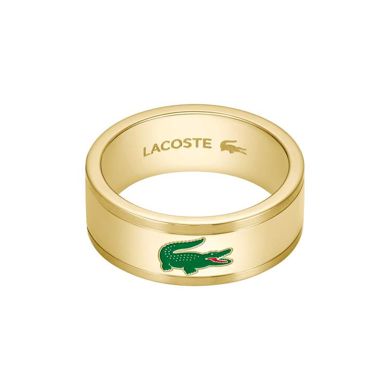 Bague LACOSTE arthor acier inoxydable doré - vue 1