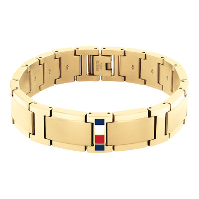 TOMMY HILFIGER ROUND BRAIDED verguld stalen armband