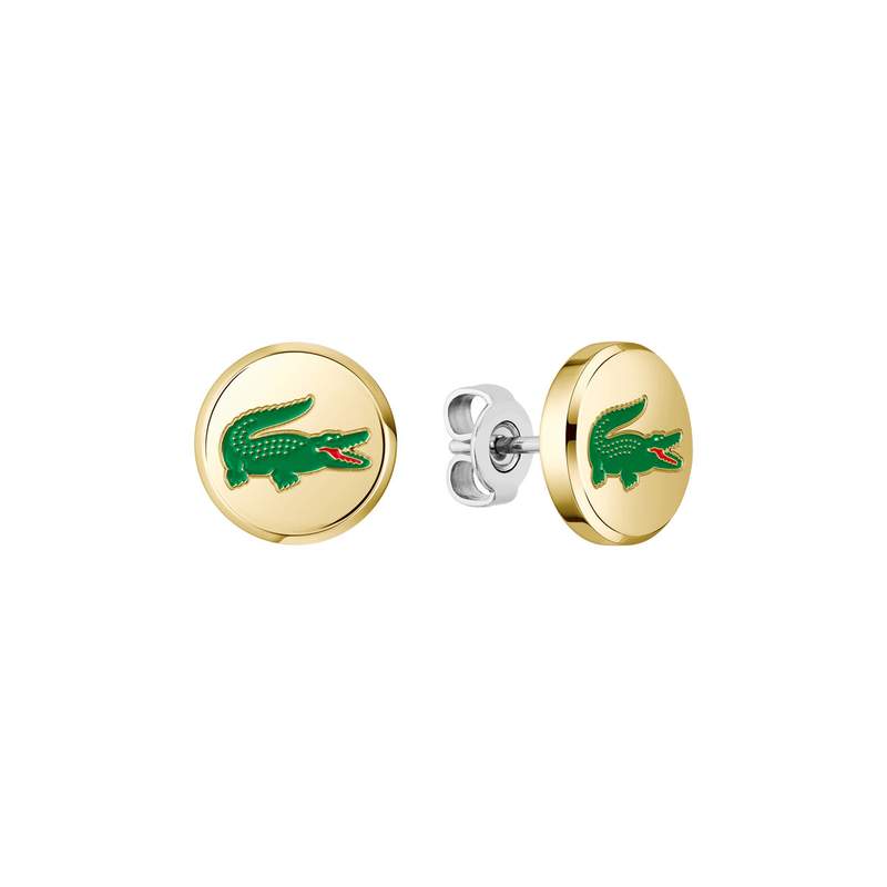 Boucles d'oreille LACOSTE ARTHOR acier inoxydable doré - vue 1