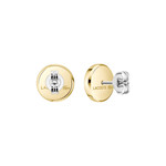 Boucles d'oreille LACOSTE ARTHOR acier inoxydable doré - vue 3