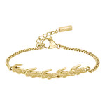 Bracelet LACOSTE CROCODILE acier inoxydable doré - vue 1