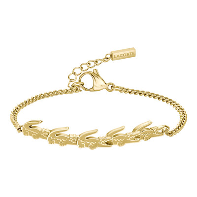 Bracelet LACOSTE CROCODILE acier inoxydable doré