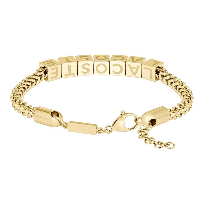 Bracelet LACOSTE SCRIPT acier inoxydable doré - vue 3