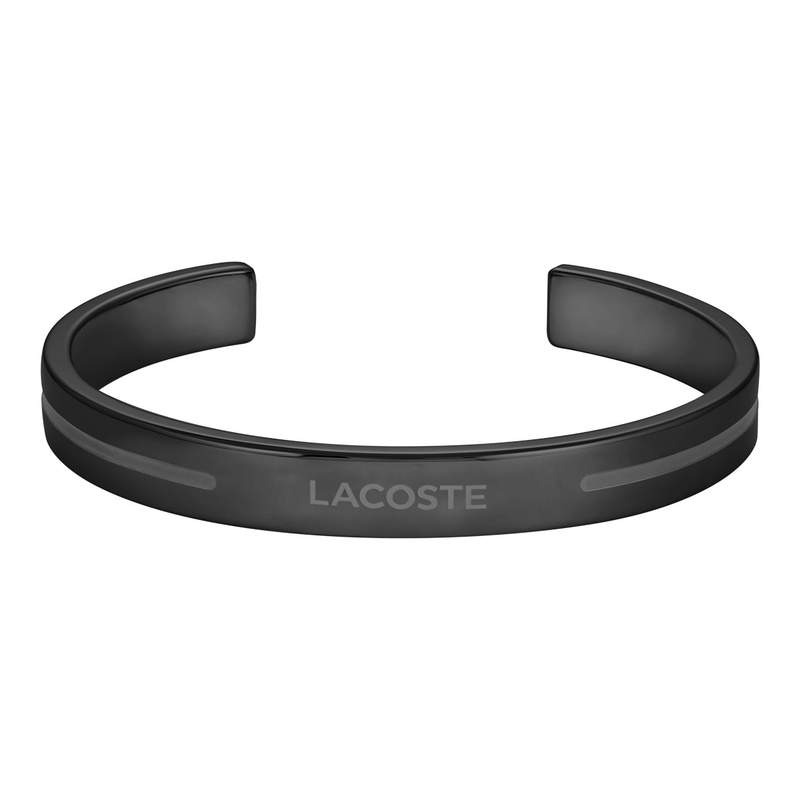 Bracelet LACOSTE ADVENTURER acier inoxydable noir - vue 1