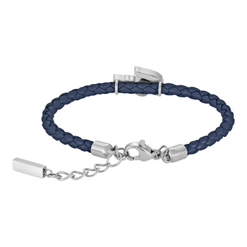 Bracelet LACOSTE CUTIE CROC cuir bleu