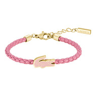 Bracelet LACOSTE CUTIE CROC cuir rose