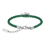 Bracelet LACOSTE CUTIE CROC cuir vert - vue 3