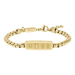 Bracelet LACOSTE DISTRICT acier inoxydable doré - vue 1