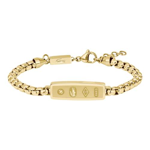 Bracelet LACOSTE DISTRICT acier inoxydable doré