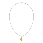 Chaine LACOSTE arthor acier inoxydable bicolore - vue 1